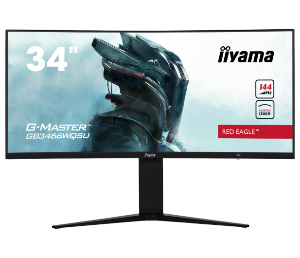 iiyama G-Master 34" GB3466WQSU-B1 Red Eagle Curved 144Hz 1ms HDR - 573321 - zdjęcie